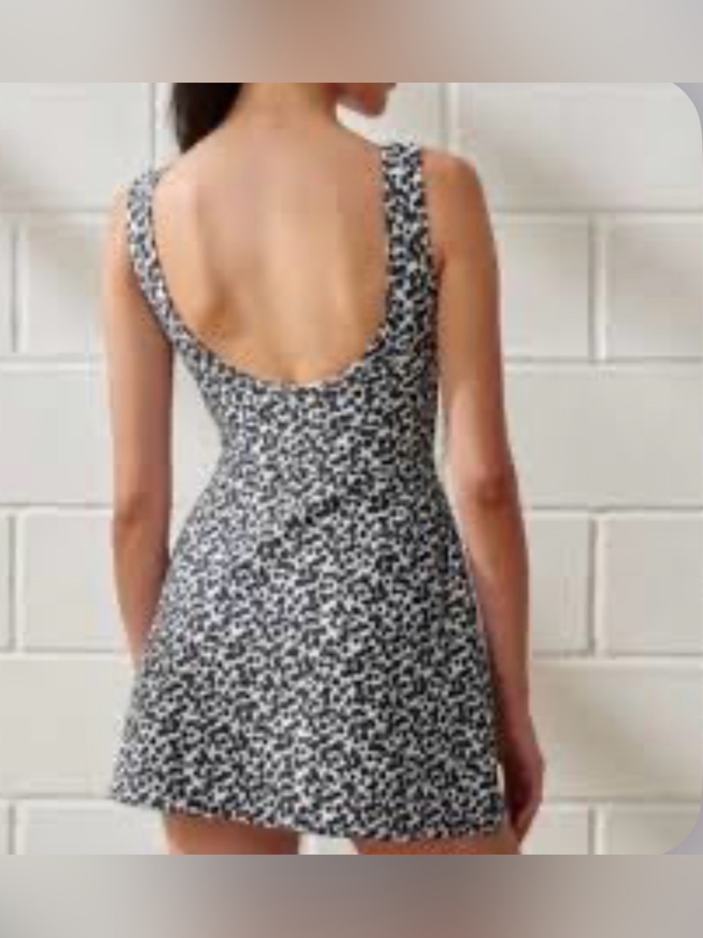 YPB by Abercrombie sculptLUX Women's Love Slash Sleeveless Floral Mini Dress M